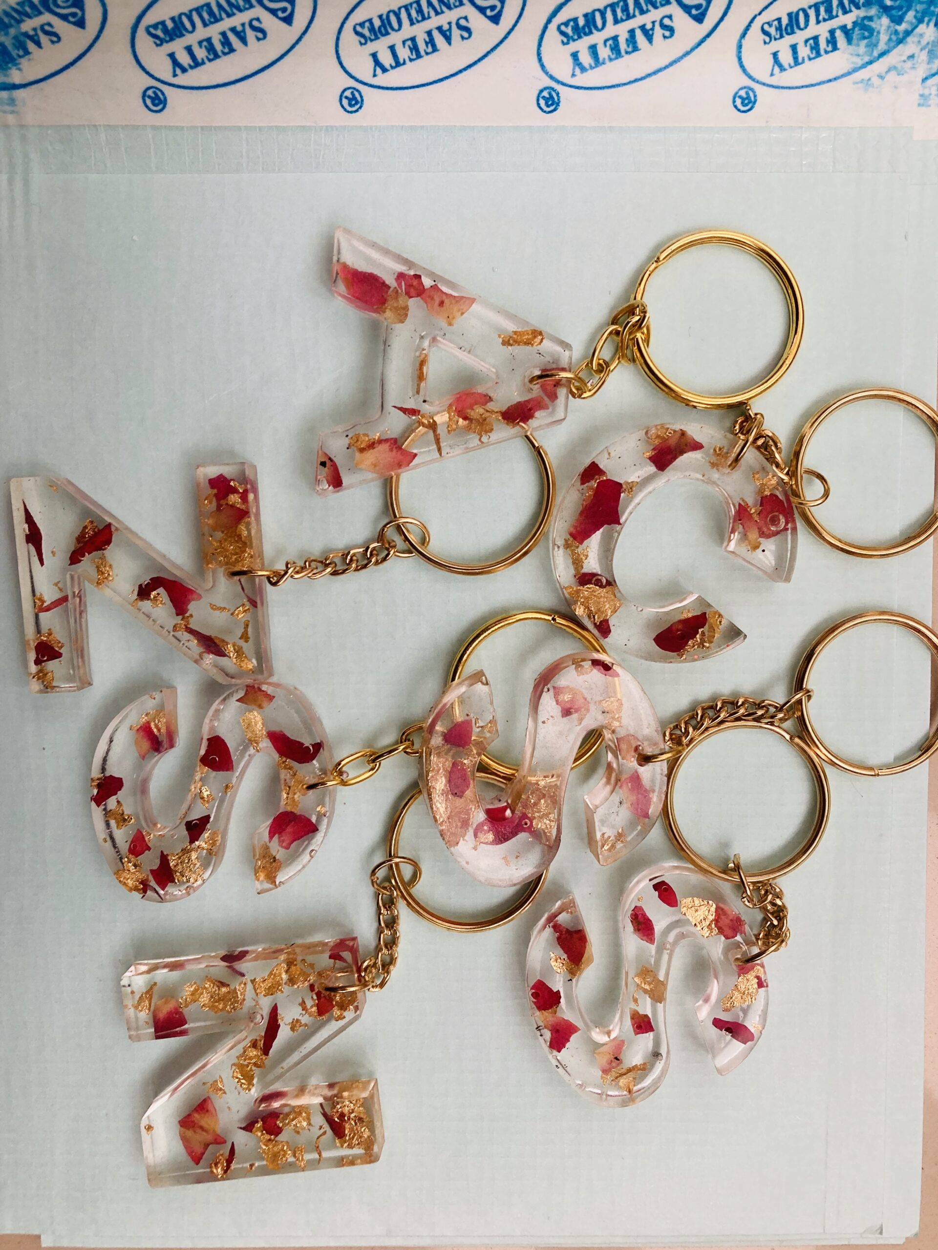 Resin Alphabet Keychains - Image 3