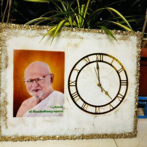 Spiritual Resin clock with frame