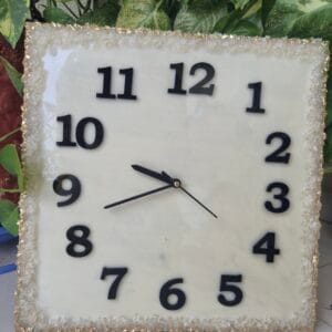 Resin Square Clock WST