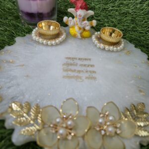 Ganesh Idol Resin Pooja Thali