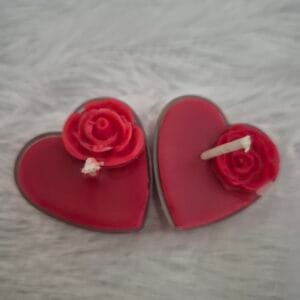 Heart-Shaped Mini Tea Light Candle Set