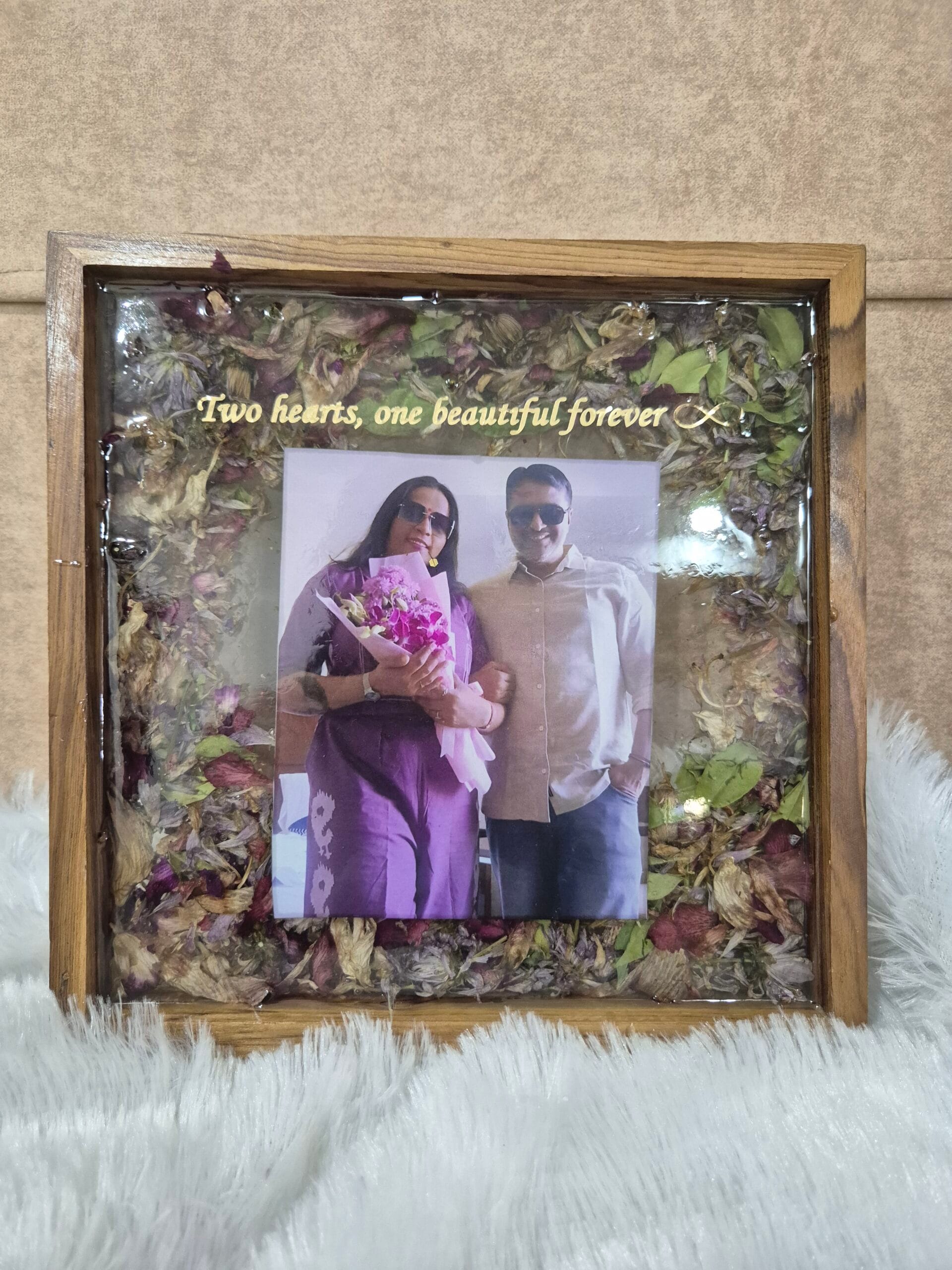Resin Varmala Preservation Teakwood Frame3
