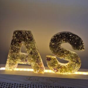 Resin Monogram Initial Led Frame