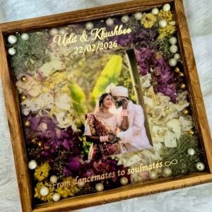 Resin Varmala Preservation Teakwood Frame2