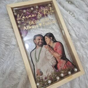Resin Varmala Preservation Teakwood Frame7