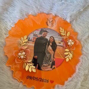 Resin Photo Frame with 3d flower