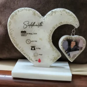 Resin Heart Shape Hoop Frame