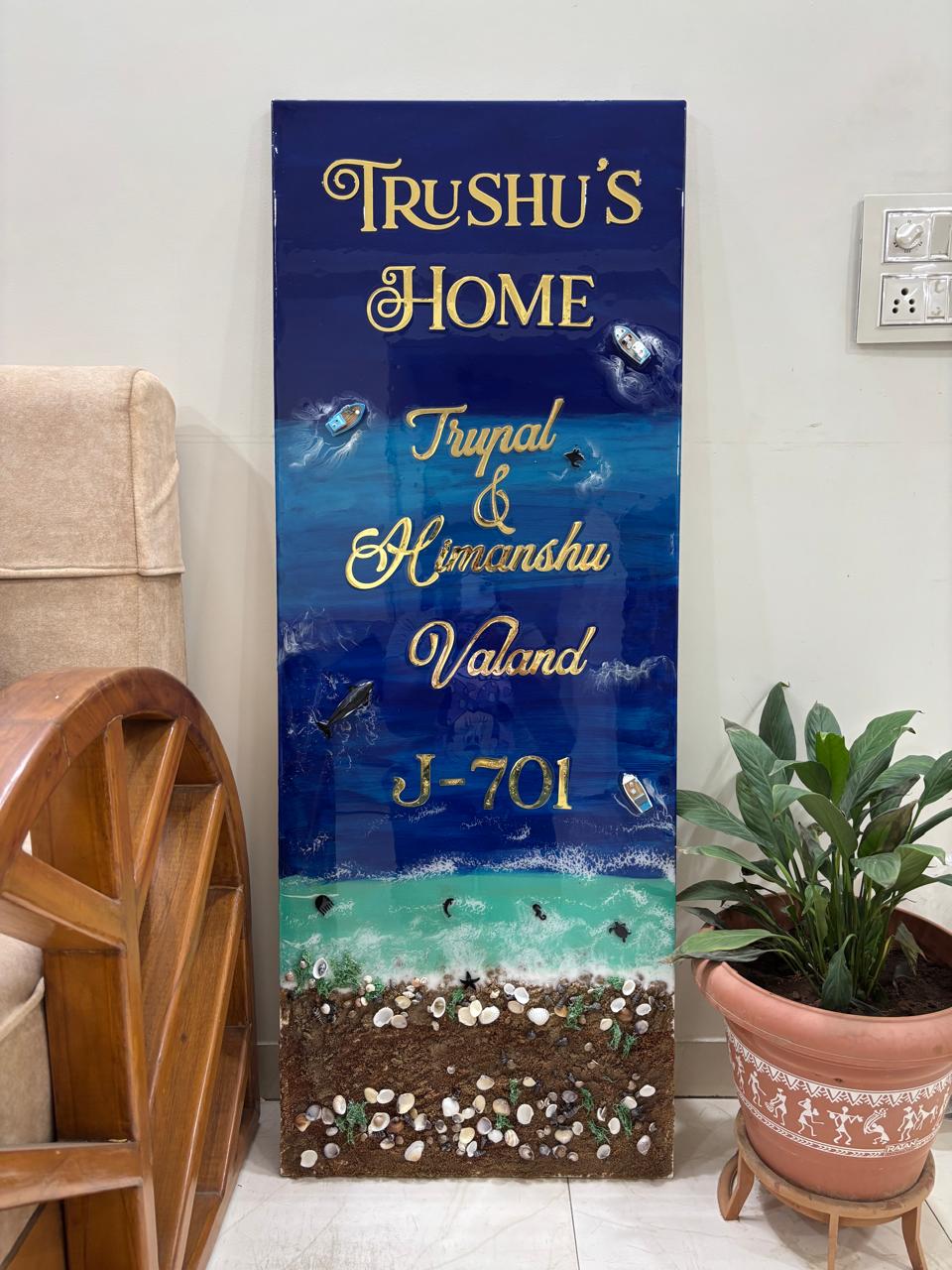 Giant Ocean Theme Nameplate