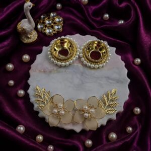 Elegant Marble Effect Acrylic Pooja Thali