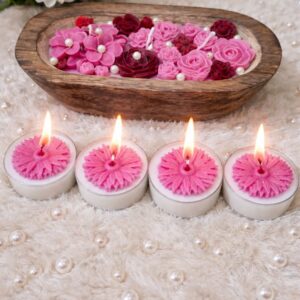 Premium Wooden Boat Candle